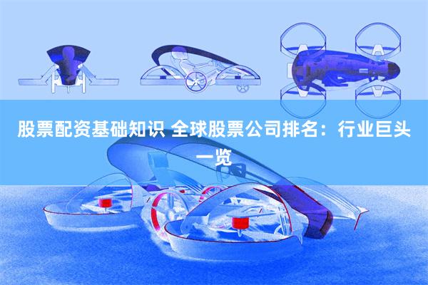 股票配资基础知识 全球股票公司排名：行业巨头一览