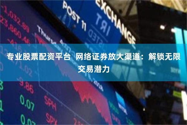 专业股票配资平台  网络证券放大渠道：解锁无限交易潜力