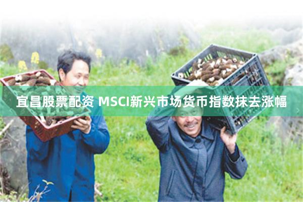 宜昌股票配资 MSCI新兴市场货币指数抹去涨幅