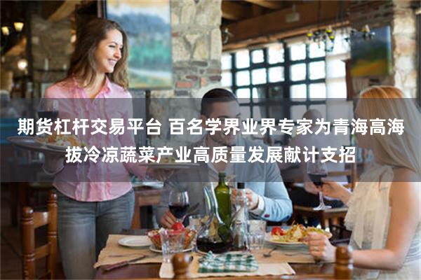 期货杠杆交易平台 百名学界业界专家为青海高海拔冷凉蔬菜产业高质量发展献计支招