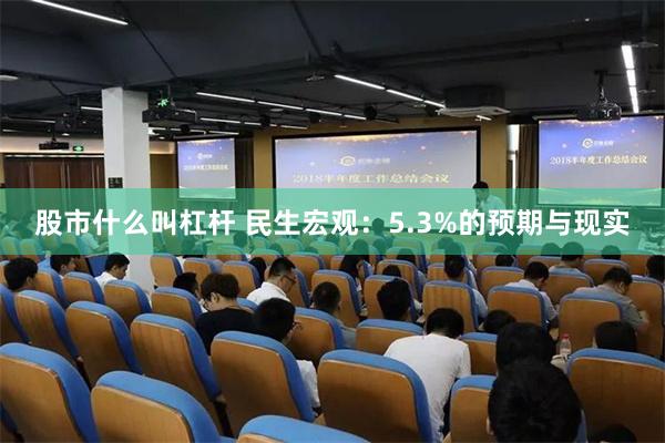 股市什么叫杠杆 民生宏观：5.3%的预期与现实