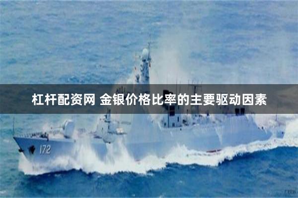 杠杆配资网 金银价格比率的主要驱动因素
