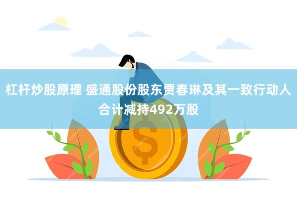 杠杆炒股原理 盛通股份股东贾春琳及其一致行动人合计减持492万股