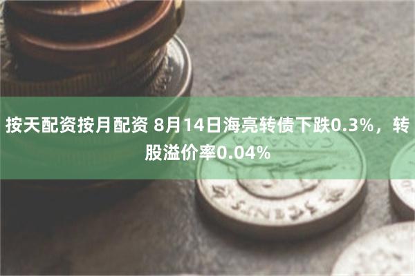 按天配资按月配资 8月14日海亮转债下跌0.3%，转股溢价率0.04%