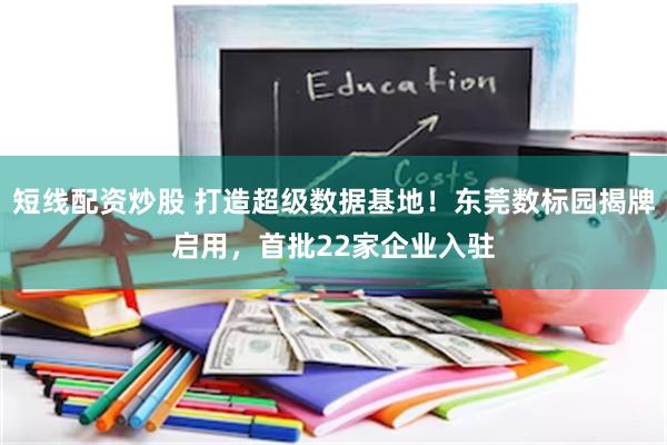 短线配资炒股 打造超级数据基地!东莞数标园揭牌启用,首批22家企业入驻