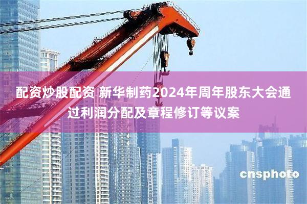 配资炒股配资 新华制药2024年周年股东大会通过利润分配及章程修订等议案
