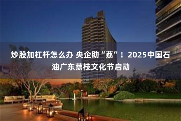 炒股加杠杆怎么办 央企助“荔”！2025中国石油广东荔枝文化节启动
