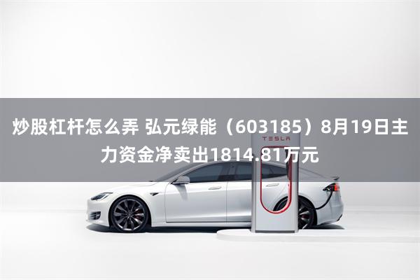 炒股杠杆怎么弄 弘元绿能（603185）8月19日主力资金净卖出1814.81万元