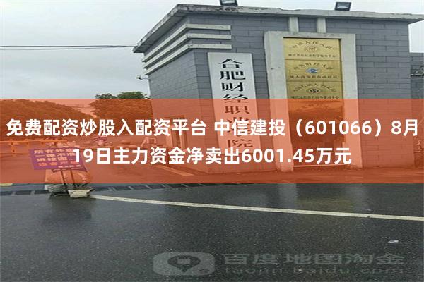 免费配资炒股入配资平台 中信建投（601066）8月19日主力资金净卖出6001.45万元
