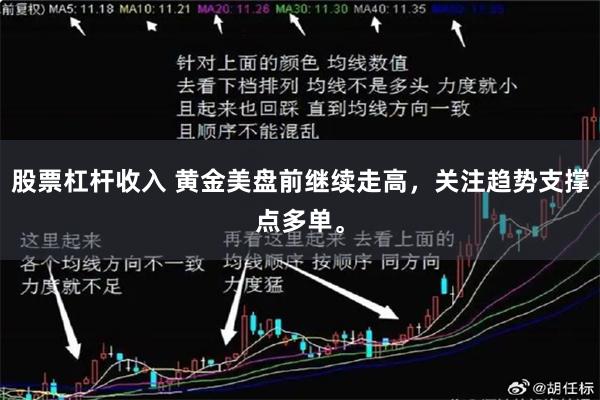 股票杠杆收入 黄金美盘前继续走高，关注趋势支撑点多单。