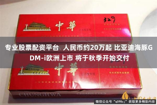 专业股票配资平台  人民币约20万起 比亚迪海豚G DM-i欧洲上市 将于秋季开始交付