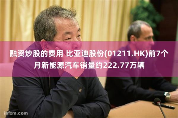 融资炒股的费用 比亚迪股份(01211.HK)前7个月新能源汽车销量约222.77万辆