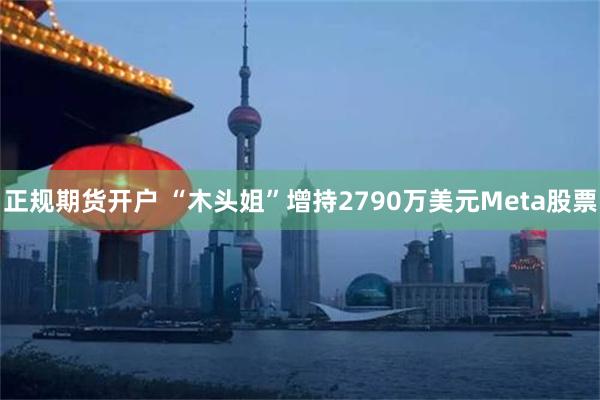 正规期货开户 “木头姐”增持2790万美元Meta股票