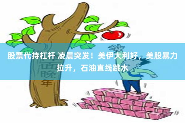 股票代持杠杆 凌晨突发！美伊大利好，美股暴力拉升，石油直线跳水