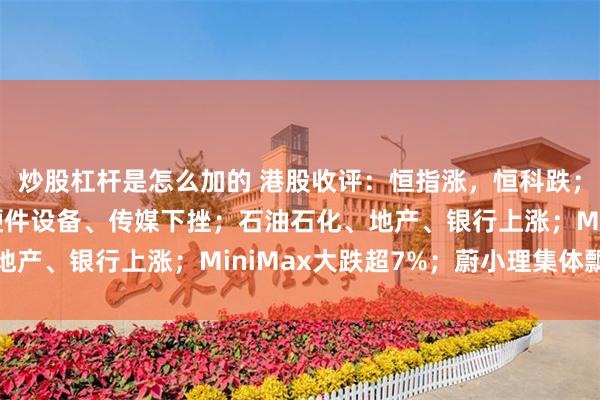 炒股杠杆是怎么加的 港股收评：恒指涨，恒科跌；半导体领跌，有色、硬件设备、传媒下挫；石油石化、地产、银行上涨；MiniMax大跌超7%；蔚小理集体飘绿