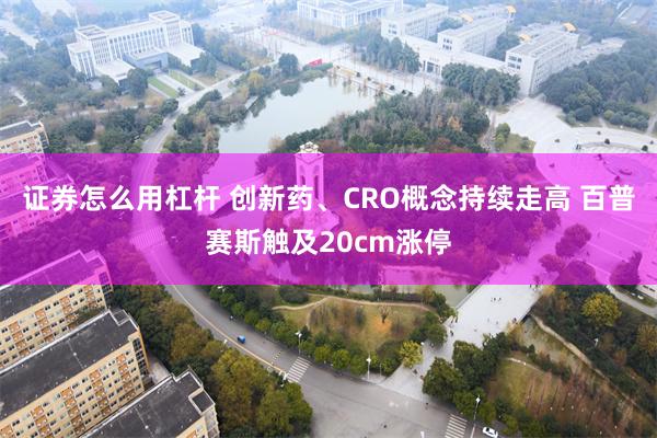 证券怎么用杠杆 创新药、CRO概念持续走高 百普赛斯触及20cm涨停